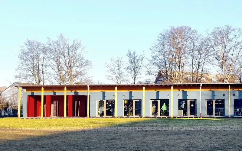 Mittagsbetreuung Geretsried Karl Lederer Aufstockung, 1. Bauabschnitt, Grundschule Modulbauweise